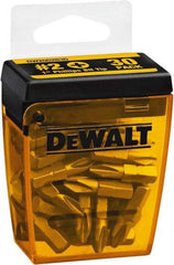 DeWALT - #2, Tip Phillips Screwdriver Bit - 1/4" Drive, 1" OAL - Exact Industrial Supply