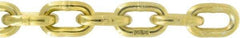 Value Collection - 1/4" Welded Transport Chain - 3,150 Lb Capacity, Grade 70, 150' Long, Yellow Chromate Zinc Finish - Exact Industrial Supply