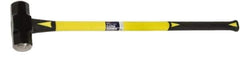 Ability One - 10 Lb Head, 48" Long Sledge Hammer - Steel Head, Fiberglass Handle with Grip - Exact Industrial Supply