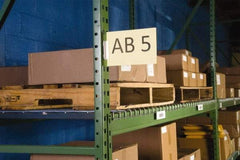Aigner Index - 3 Long x 1 Wide, Self Adhesive Back, Label Holder - White - Exact Industrial Supply