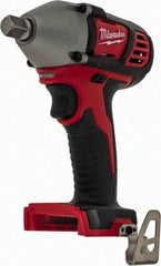 Milwaukee Tool - 1/2" Drive 18 Volt Pistol Grip Cordless Impact Wrench & Ratchet - 0 to 2,200 RPM, 0 to 3,350 BPM, 183 Ft/Lb Torque, Lithium-Ion Batteries Not Included - Exact Industrial Supply