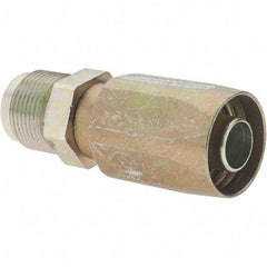Parker - 2 Piece, 1-1/16-14, Reusable Hose Fitting - 5/8" Hose ID x 3/4" Hose OD - Exact Industrial Supply
