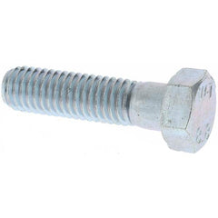 Hex Head Cap Screw: M8 x 1.25 x 30 mm, Grade 8.8 Steel, Zinc-Plated Fully Threaded, 13 mm Hex, JIS B1180-7