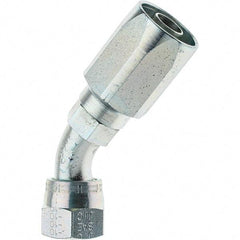 Parker - 2 Piece, 7/8-14 JIC, Reusable Hose Female Swivel Fitting - 1/2" Hose ID x 5/8" Hose OD - Exact Industrial Supply