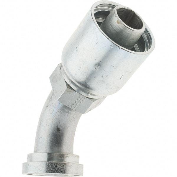 Parker - Steel Hydraulic Hose Code 61° Flange Elbow - -16 Hose Size, 1" Hose Diam - Exact Industrial Supply