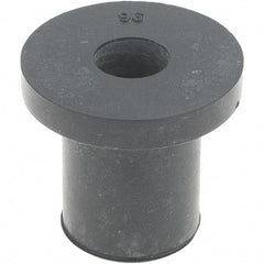 Value Collection - 3/8-16, 1-1/4" Diam Flange, Rubber Insulated Rivet Nut - Neoprene, 7/8" Long - Exact Industrial Supply