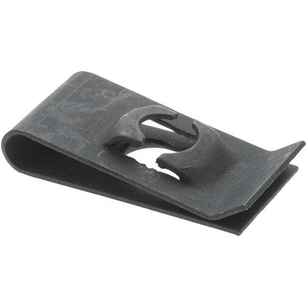 Value Collection - #10 to 24 Screw Size, 5/8" Long x 3/8" Wide, Speed Nuts - For Threaded Fasteners - Exact Industrial Supply