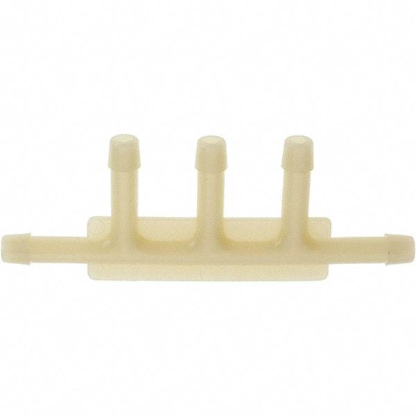 Value Collection - Nylon Five-Way Automotive Vacuum Connector - 3/16 x 3/16 x 3/16 x 3/16 x 3/16" Fitting - Exact Industrial Supply