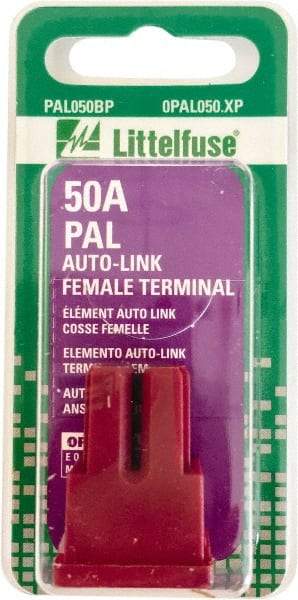 Value Collection - 50 Amp, Automotive Fuse - Red, Littlefuse PAL050 - Exact Industrial Supply