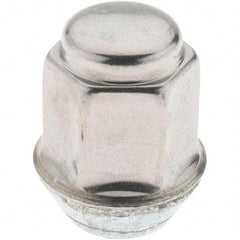 Value Collection - M12-1.5 Wheel Nut - 19mm Hex, 30mm Overall Length - Exact Industrial Supply