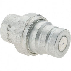 Parker - 1/4-18 NPSF Steel Hydraulic Hose Coupler - 5,000 psi, -4 Hose Size, 1/4" Hose Diam - Exact Industrial Supply