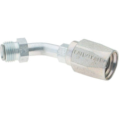 Parker - 5/8-18 SAE45, Reusable Hose Male Swivel Fitting - 5/16" Hose ID x 3/8" Hose OD - Exact Industrial Supply