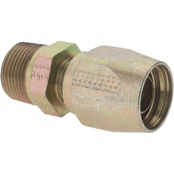 Value Collection - 3/4 NPT, Reusable Hose Male Fitting - 5/8" Hose ID - Exact Industrial Supply