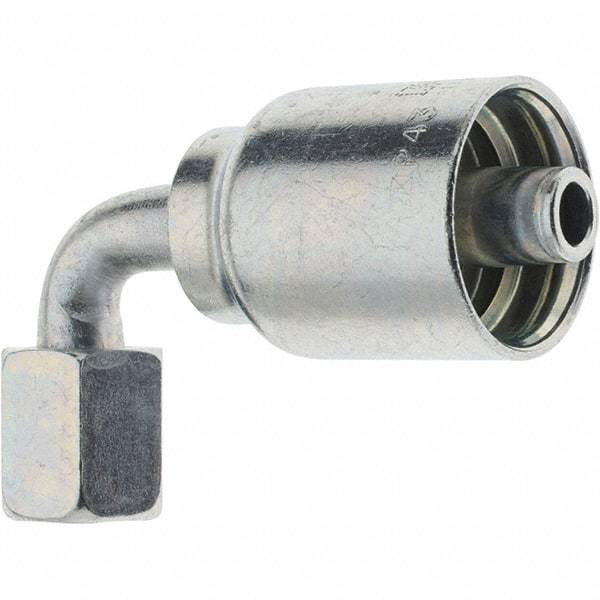 Parker - 3/8 Thread Hydraulic Hose Fitting - -6 Hose Size, 3/8" Hose Diam - Exact Industrial Supply