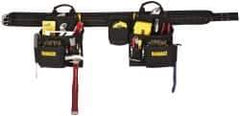 DeWALT - 29 to 46" Waist Apron - 16 Pocket, Black, Polyester - Exact Industrial Supply