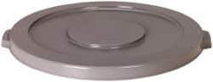 PRO-SOURCE - Round Lid for Use with 10 Gal Round Trash Cans - Gray, Plastic, For Huskee Trash Cans - Exact Industrial Supply