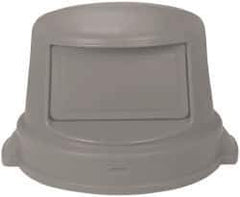 PRO-SOURCE - Dome Lid for Use with 32 Gal Trash Cans - Gray, Plastic, For Huskee Trash Cans - Exact Industrial Supply