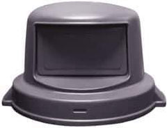 PRO-SOURCE - Dome Lid for Use with 55 Gal Trash Cans - Gray, Plastic, For Huskee Trash Cans - Exact Industrial Supply