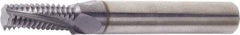 Vargus - 7/8-9 UN, 0.621" Cutting Diam, 4 Flute, Solid Carbide Helical Flute Thread Mill - Internal Thread, 1.444" LOC, 4.016" OAL, 5/8" Shank Diam - Exact Industrial Supply