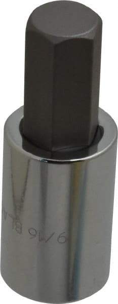 Blackhawk by Proto - 1/2" Drive, 9/16" Hex Bit Socket - 2-1/2" OAL, 2" Bit Length - Exact Industrial Supply