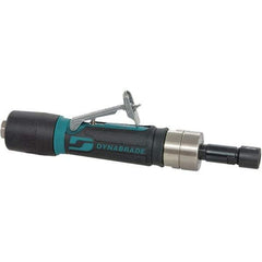 Dynabrade - 1/4" Collet, Straight Handle, Air Straight Die Grinder - 5,000 RPM, Rear Exhaust, 23 CFM, 0.4 hp, 90 psi, 1/4 NPT Inlet - Exact Industrial Supply