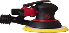 Chicago Pneumatic - 12,000 OPM, 16 CFM Air Consumption, 90 psi Air Pressure, Palm Air Orbital Sander - Round Pad, Hook & Loop Backing, 1/4" Inlet - Exact Industrial Supply