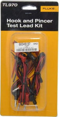 Fluke - Black/Red Electrical Test Equipment Hook & Pincer Kit - Use with All Models - Exact Industrial Supply