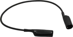 Pomona - Black Electrical Test Equipment Patch Cord - Use with Alligators Test Clips - Exact Industrial Supply