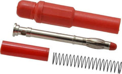 Pomona - Red Electrical Test Equipment Banana Plug - Use with Banana Plugs - Exact Industrial Supply