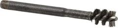 Red Head - 1-1/2" Long x 5/8" Diam Steel Wire Brush - Single Spiral, 3/8" Anchor Size, 4-7/8" OAL, 0.438" Shank Diam - Exact Industrial Supply