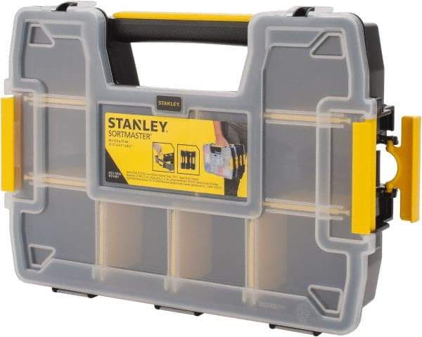 Stanley - 11-39/64" Wide x 2-15/64" High x 8-39/64" Deep, SortMaster Light - Plastic Frame, 10 Compartments - Exact Industrial Supply