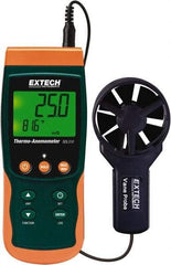 Extech - 0.4 to 25 m/Sec Air Thermo Anemometer - 122°F Max - Exact Industrial Supply