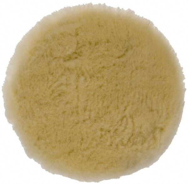 Porter-Cable - 6" Diam Wool Bonnet Pad - Hook & Loop Attachment - Exact Industrial Supply