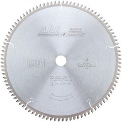 Amana Tool - 12" Diam, 1" Arbor Hole Diam, 96 Tooth Wet & Dry Cut Saw Blade - Carbide-Tipped, Clean Action, Standard Round Arbor - Exact Industrial Supply