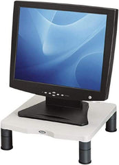 FELLOWES - Platinum & Graphite Monitor Riser - Use with 21" Monitors - Exact Industrial Supply