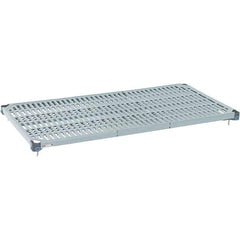 Metro - 24" Wide, 1-1/2" High, Open Shelving Shelf - Polymer, 24" Deep, Use with Metro Max Q - Exact Industrial Supply