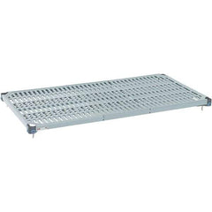 Metro - 48" Wide, 1-1/2" High, Open Shelving Shelf - Polymer, 24" Deep, Use with Metro Max Q - Exact Industrial Supply