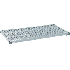 Metro - 72" Wide, 1-1/2" High, Open Shelving Shelf - Polymer, 24" Deep, Use with Metro Max Q - Exact Industrial Supply