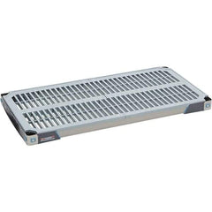 Metro - 36" Wide, 1-1/2" High, Open Shelving Shelf - Polymer, 18" Deep, Use with Metro Max I - Exact Industrial Supply
