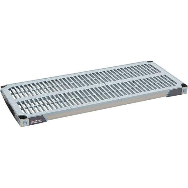 Metro - 42" Wide, 1-1/2" High, Open Shelving Shelf - Polymer, 18" Deep, Use with Metro Max I - Exact Industrial Supply