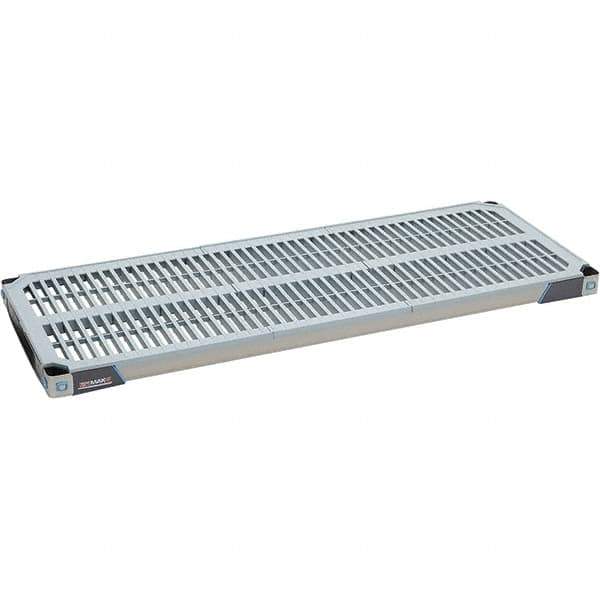 Metro - 48" Wide, 1-1/2" High, Open Shelving Shelf - Polymer, 18" Deep, Use with Metro Max I - Exact Industrial Supply