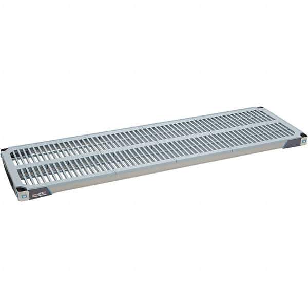 Metro - 60" Wide, 1-1/2" High, Open Shelving Shelf - Polymer, 18" Deep, Use with Metro Max I - Exact Industrial Supply