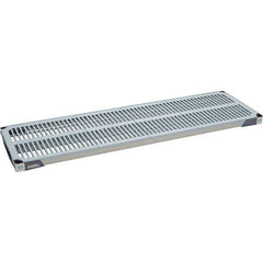Metro - 60" Wide, 1-1/2" High, Open Shelving Shelf - Polymer, 18" Deep, Use with Metro Max I - Exact Industrial Supply