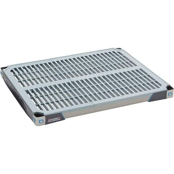 Metro - 30" Wide, 1-1/2" High, Open Shelving Shelf - Polymer, 24" Deep, Use with Metro Max I - Exact Industrial Supply