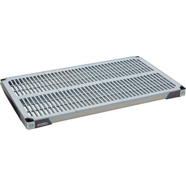 Metro - 42" Wide, 1-1/2" High, Open Shelving Shelf - Polymer, 24" Deep, Use with Metro Max I - Exact Industrial Supply