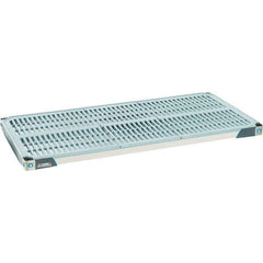 Metro - 48" Wide, 1-1/2" High, Open Shelving Polymer Shelf - Polymer, 24" Deep, Use with Metro Max I - Exact Industrial Supply