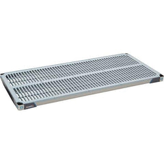 Metro - 54" Wide, 1-1/2" High, Open Shelving Polymer Shelf - Polymer, 24" Deep, Use with Metro Max I - Exact Industrial Supply