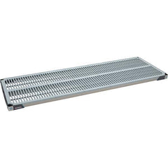 Metro - 72" Wide, 1-1/2" High, Open Shelving Polymer Shelf - Polymer, 24" Deep, Use with Metro Max I - Exact Industrial Supply