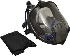 3M - Series FF-400, Size M Full Face Respirator - 6-Point Suspension, Bayonet Connection - Exact Industrial Supply