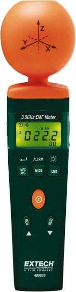 Extech - 3-1/2 Ghz Max, LCD Display, RF and EMF Meter - 9V Power Supply - Exact Industrial Supply